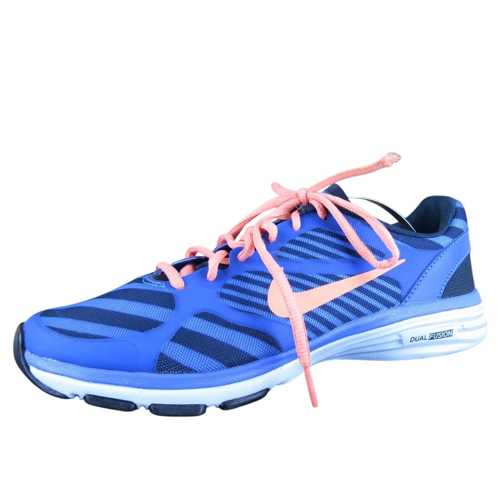 Nike Women Dual Fusion TR Sneaker Blue Synthetic Sz 7 Medium Used 2025